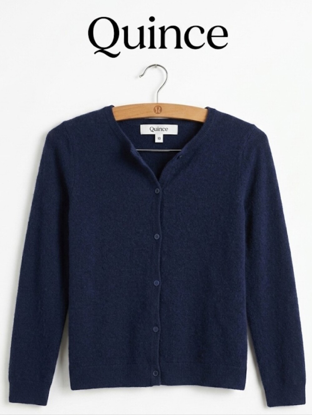 Quince Kids Washable Cashmere Cardigan Navy  Button Front Knit Luxury Unisex
